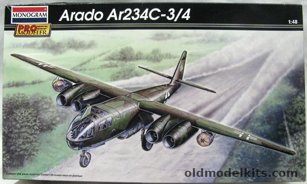 Monogram 1/48 Arado Ar-234C-3/4 - III./KG76 flown by Ofw. Johne / 1.(F)/123 - Pro Modeler Issue - (Ar234), 85-5979 plastic model kit